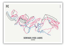 Lade das Bild in den Galerie-Viewer, Wintermap Skigebiet Serfaus-Fiss-Ladis
