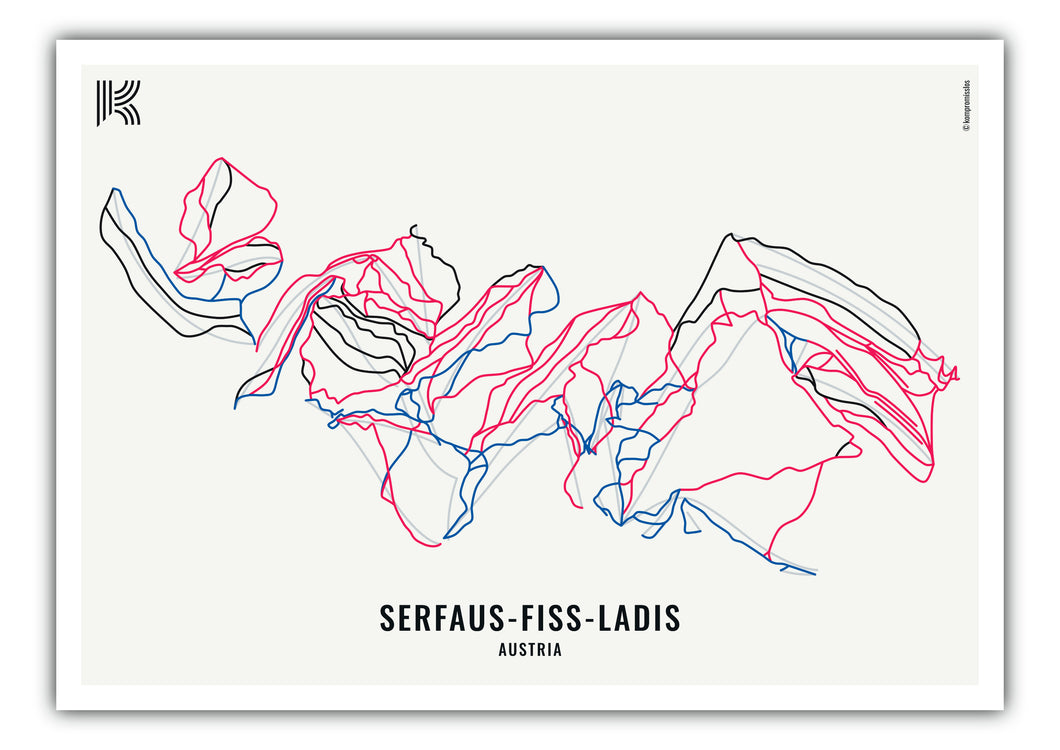 Wintermap Skigebiet Serfaus-Fiss-Ladis