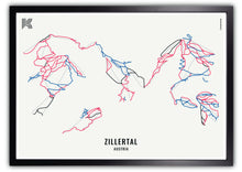 Lade das Bild in den Galerie-Viewer, Wintermap Skigebiet Zillertal
