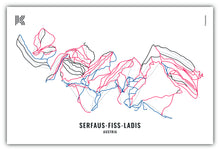 Lade das Bild in den Galerie-Viewer, Wintermap Skigebiet Serfaus-Fiss-Ladis

