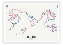 Lade das Bild in den Galerie-Viewer, Wintermap Skigebiet Zillertal
