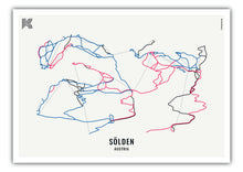 Lade das Bild in den Galerie-Viewer, Wintermap Skigebiet Sölden
